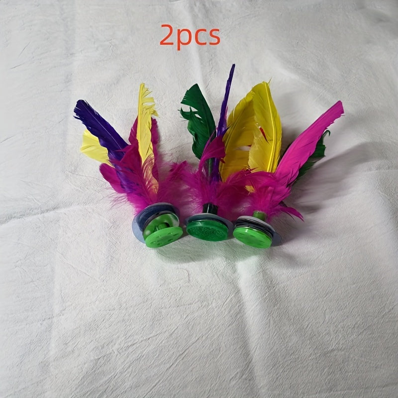 Chinese Jian Zi Colorful Feather Kick Shuttlecock for Exercise