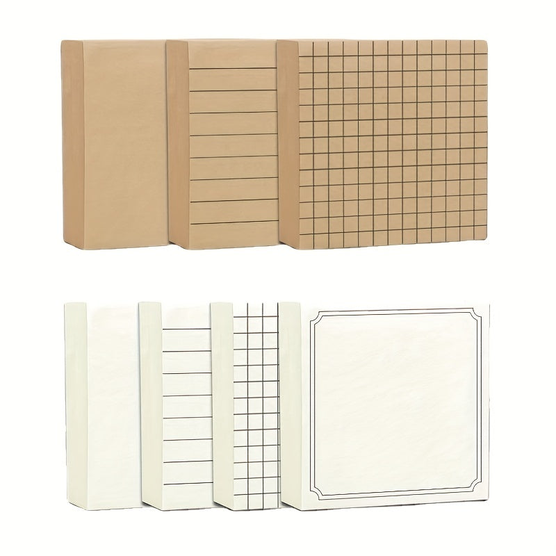 4pcs Sticky Notes Box Horizontal Lines Self Stick Note Pads 320Sheets