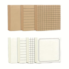 4pcs Sticky Notes Box Horizontal Lines Self Stick Note Pads 320Sheets