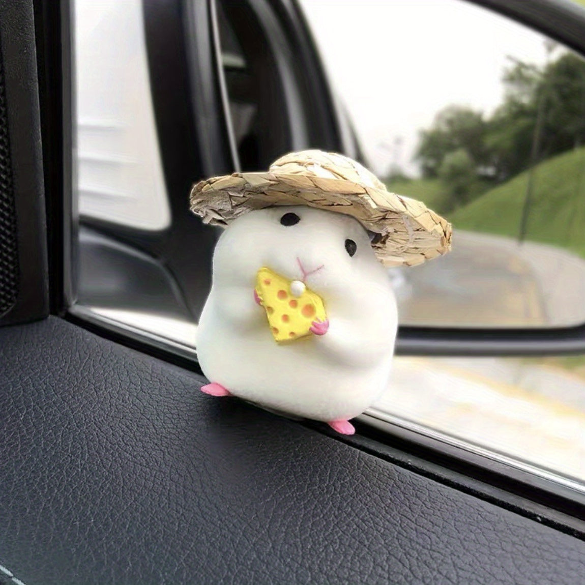 Hamster Car Decoration Window Edge Car Interior Accessories Mouse Doll