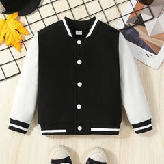 Boys Varsity Jacket Long Sleeve Letter Graphic