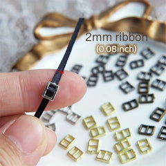100pcs 3mm Tiny Buckles for Doll Clothes Sewing Projects