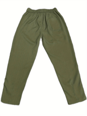 Solid Linen Pants Men's Loose Baggy Trousers Breathable Outdoors Hip Pop Style