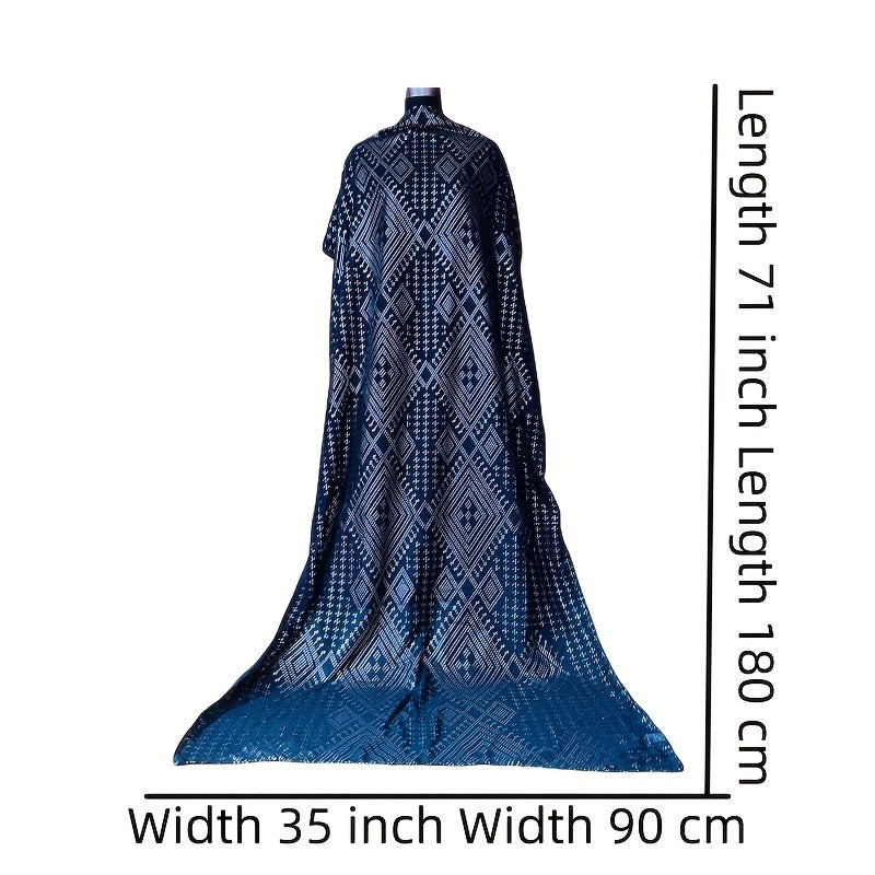 Hot Stamping Hijab Vintage Solid Scarf Women Turban Boho Shawl