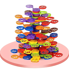 60 Piece Rainbow Tree Stacking Toy for Kids Ages 3-8