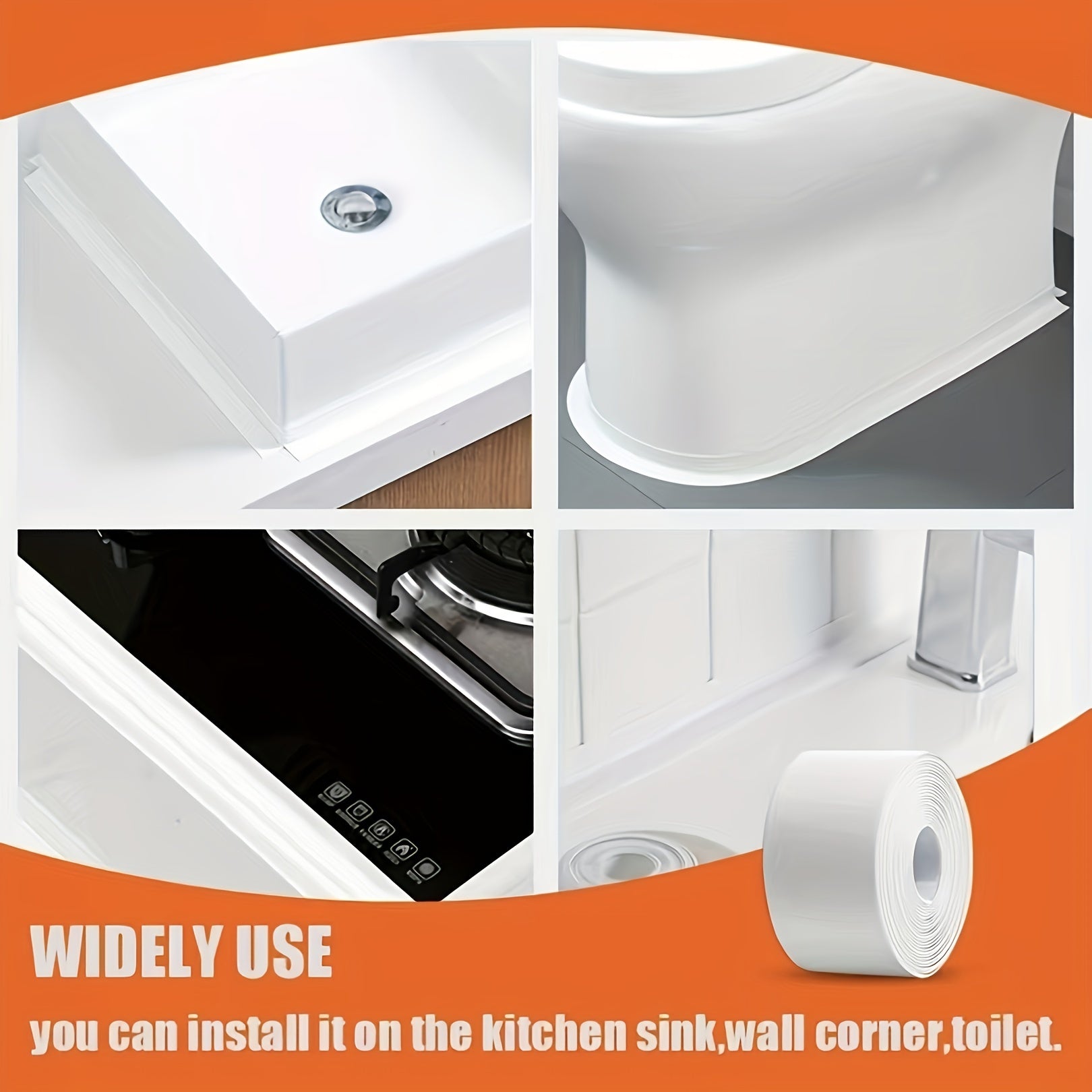 PVC Waterproof Sealing Strip Self Adhesive Caulk Tape