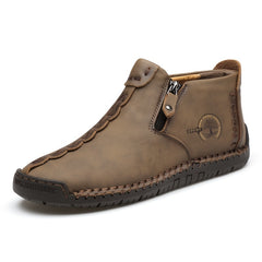 Men's Casual Hiking Boots Breathable Side Zip Outdoor All Seasons