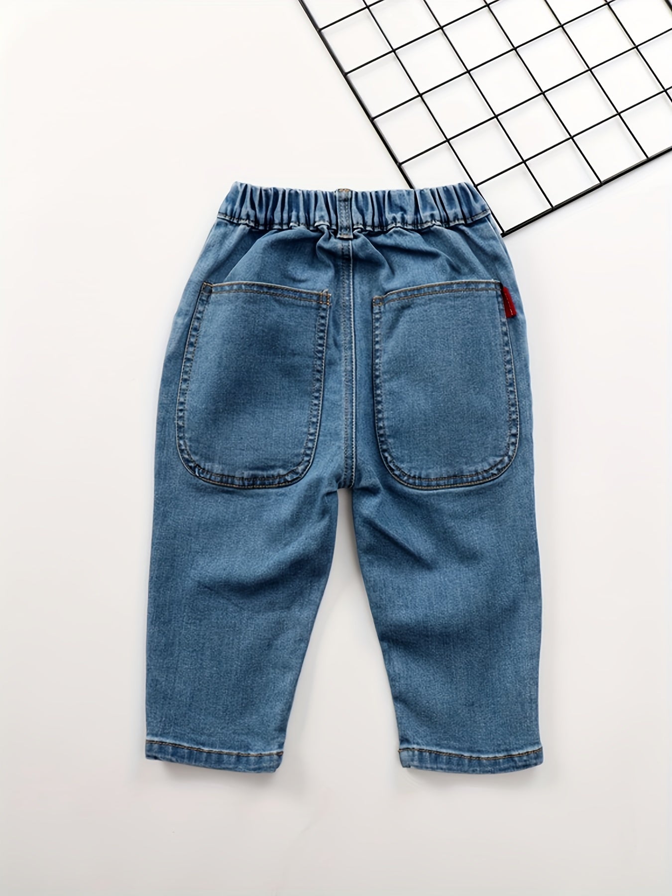 Girls Loose Fit Denim Pants Casual Jeans For Kids