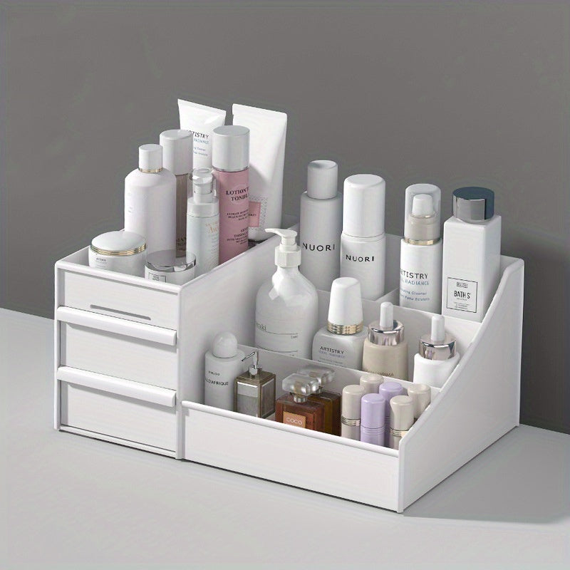 Makeup Desk Organizer with Drawers - Countertop Cosmetic Vanity Holder
