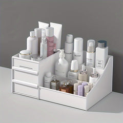 Makeup Desk Organizer with Drawers - Countertop Cosmetic Vanity Holder