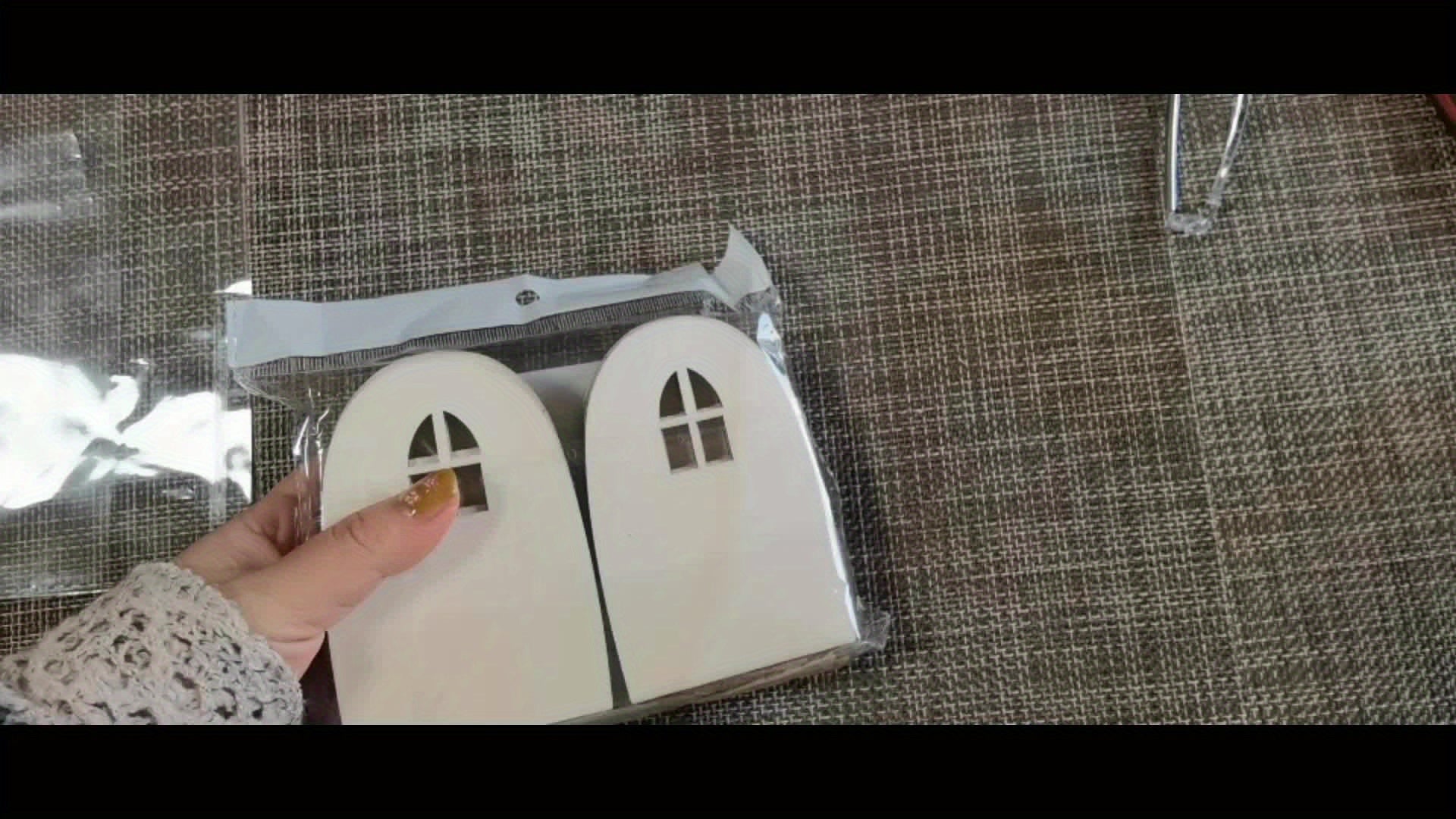 24Pcs Unpainted Wooden Fairy Doors Craft Set for DIY Arts Dollhouses