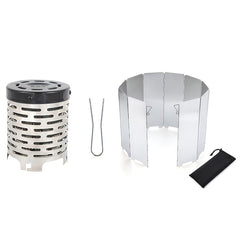 Outdoor Portable Gas Heater Set Stainless Steel Tent Warmer Stove