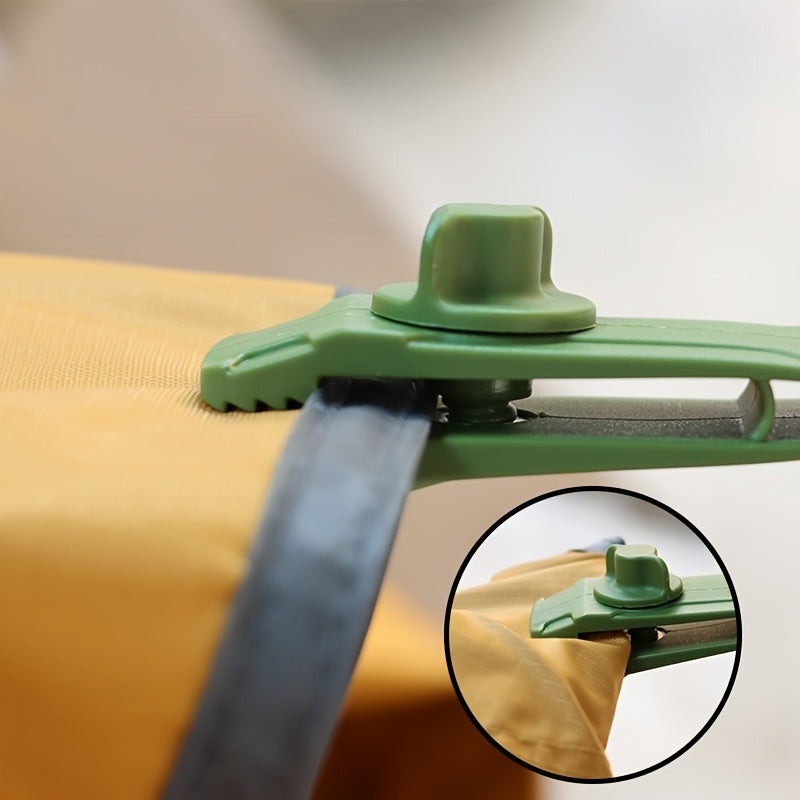 4pcs Outdoor Tent Fixing Plastic Clips Lock Grip Clamps For Camping