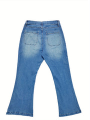 Women's Plus High Rise Flared Leg Jeans