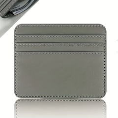 Transparent PU Leather Business Card Holder Wallet ID Credit Card Holder