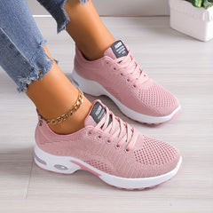 Mesh Breathable Air Cushion Bottom Sports Shoes Lightweight Travel Shoes Women's