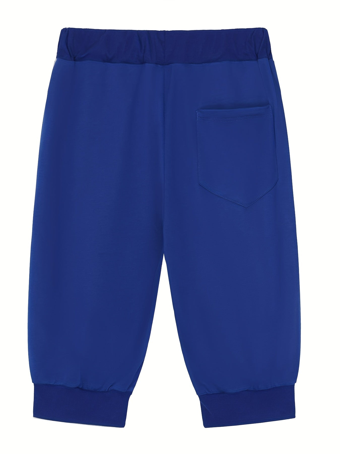 Skull Pattern Comfy Shorts Men's Casual Solid Knee Long Shorts