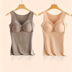 2pcs Sleeveless V Neck Top Women's Lingerie & Sleepwear