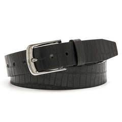 Men's Outdoor Casual PU Leather Belt with Alloy Buckle