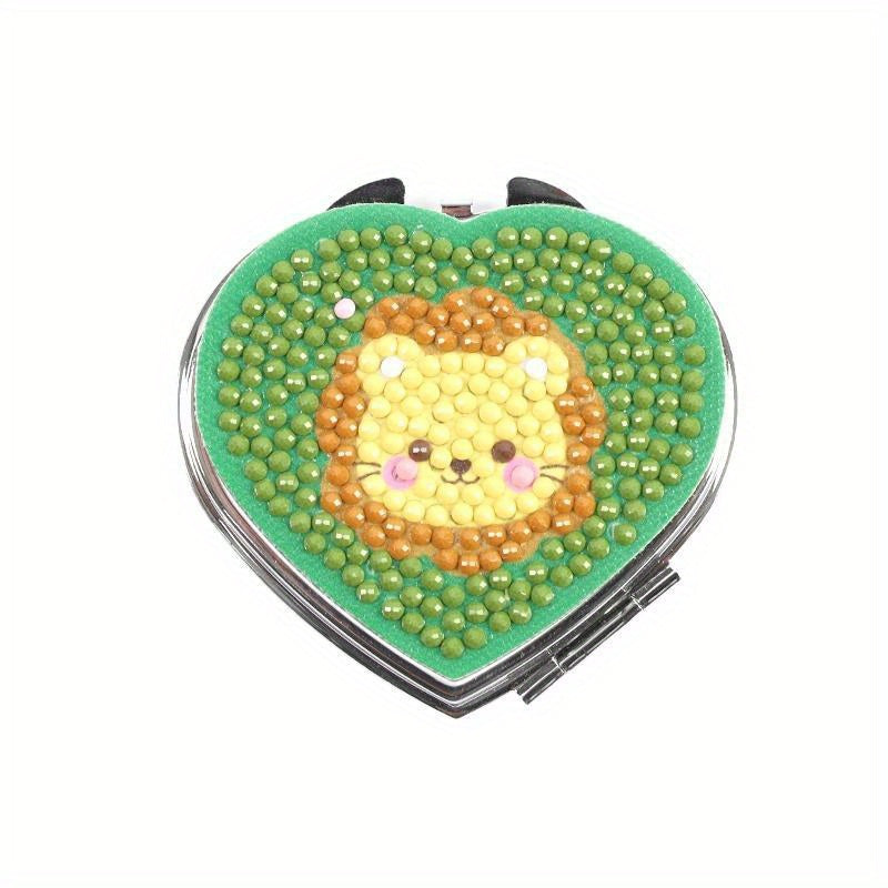 Heart Shape Mirror Diamond Painting Craft Kit
