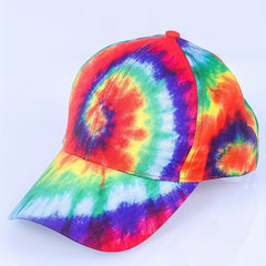 Pride Rainbow Baseball Cap Tie Dye Printed Lightweight Dad Hats