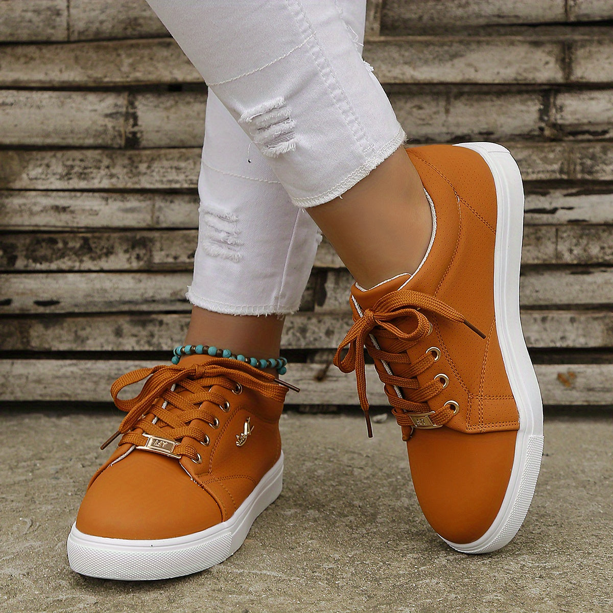 Women's Lightweight Flat Skate Shoes Low Top Sneakers