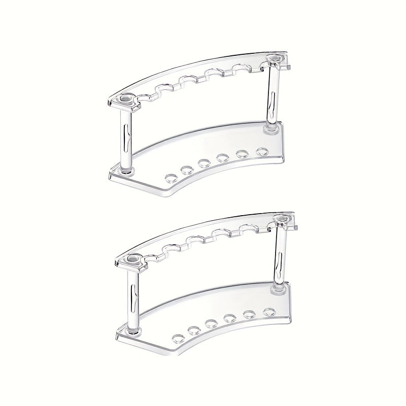 1pc Transparent Pen Holder 6 Slots Display Stand Organizer
