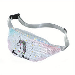 Kid's Pony Sequin Waist Bag Chest Bag