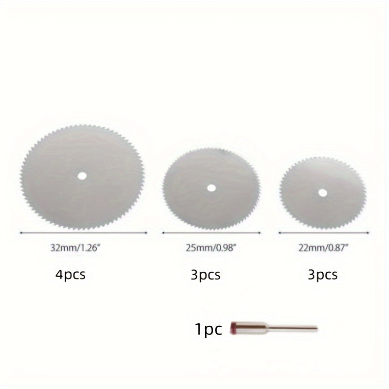 11pcs Wood Cutting Disc Rotary Tool Circular Cutoff Saw Blade