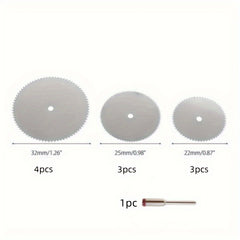 11pcs Wood Cutting Disc Rotary Tool Circular Cutoff Saw Blade