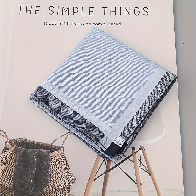3pcs Men's Handkerchiefs in Beige & Gray