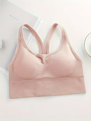 3pcs Wireless Push Up Sports Bras Comfy & Breathable