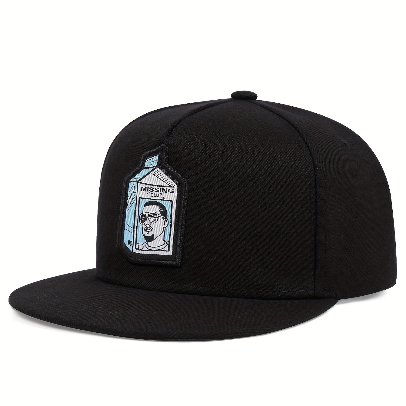 Milk Bottle Embroidery Snapback Hat Hip Hop Cartoon Baseball Cap