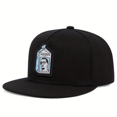 Milk Bottle Embroidery Snapback Hat Hip Hop Cartoon Baseball Cap