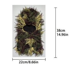 Camouflage Windproof Knitted Head Cover Woolen Hat