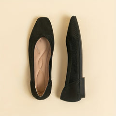 Women's Knit Ballet Flats Soft Sole Slip On Shoes Casual Driving