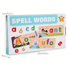 Educational Alphabet Puzzle 26pcs Numbers Word Building Teaching Toy
