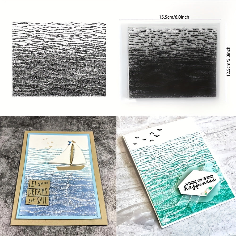 Gentle Waves Stamps DIY Scrapbooking Album Card Making Rubber Clear Stamps