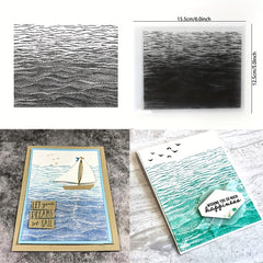 Gentle Waves Stamps DIY Scrapbooking Album Card Making Rubber Clear Stamps