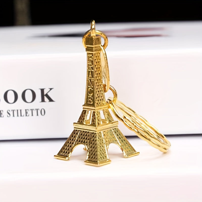 Vintage Eiffel Tower Keychain Keyring Retro Key Chain Pendant