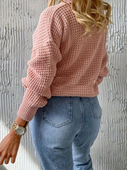 Solid Button Up Long Sleeve Cardigan