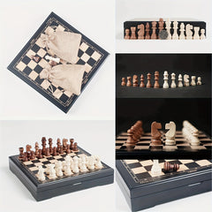Chess Game Set with Storage Drawer for Beginners