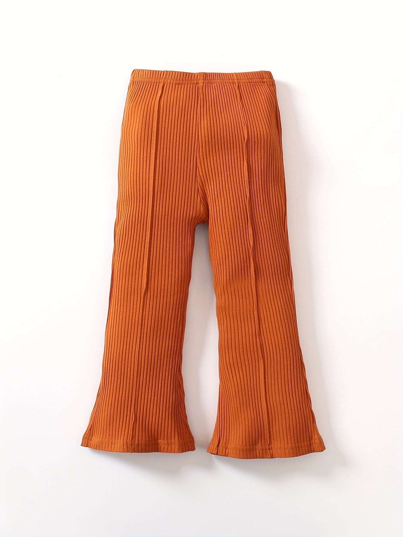Girls Flared Corduroy Pants Comfortable Leggings For Kids