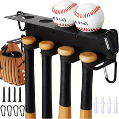 Metal Wall Mounted Bat Storage Rack Baseball Display Rack Minimalist Bat Stand
