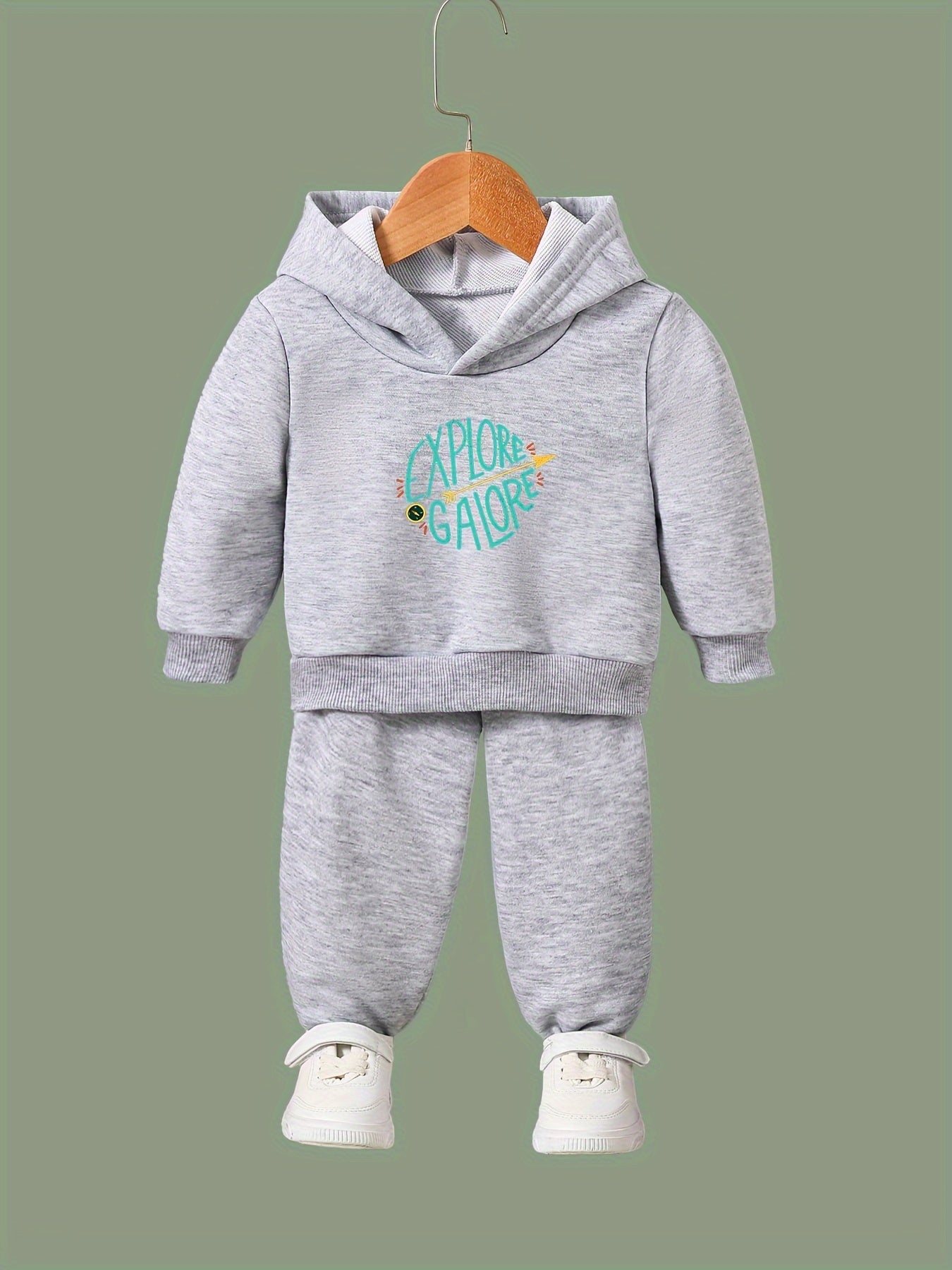 Pattern Long Sleeve Hoodie Girls Hoodies & Sweatpants