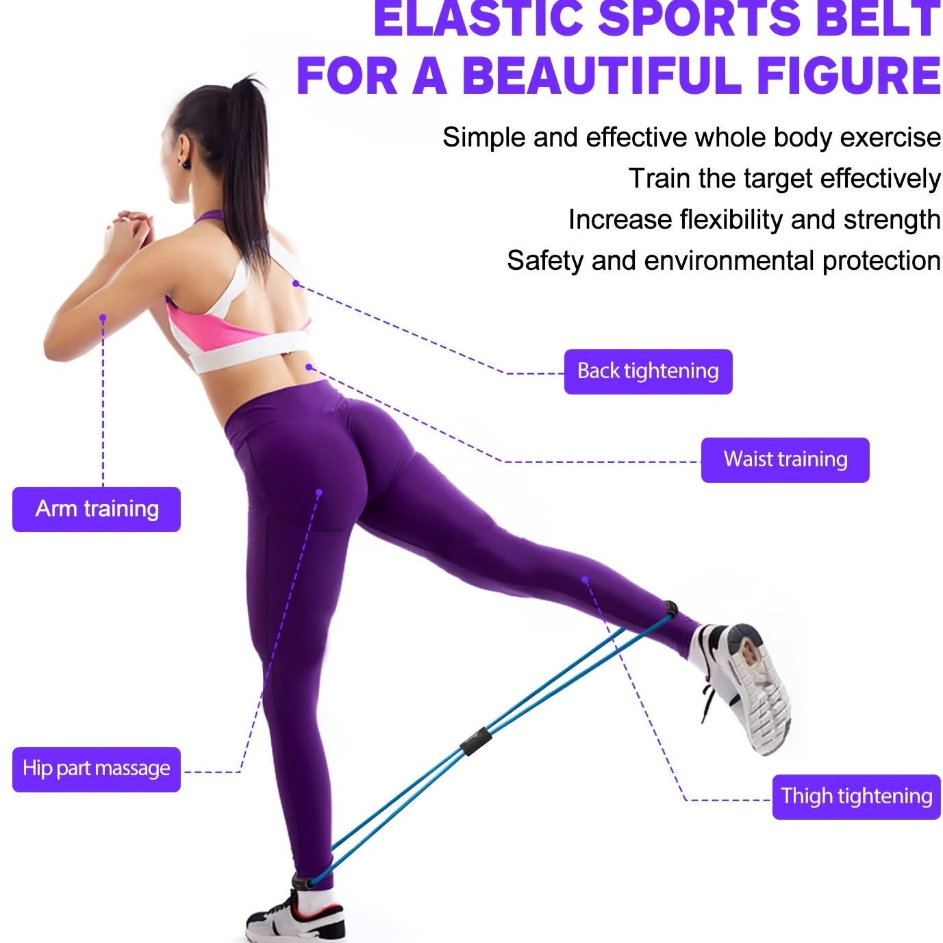 8 Shape Resistance Band Full Body Workouts - Improve Strength Flexibility