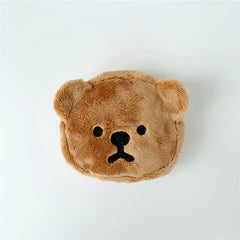 Kids Plush Bear Coin Purse Small Storage Bag