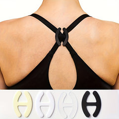 4 Pcs Invisible Bra Strap Clips Non slip Buckles for Braless Look