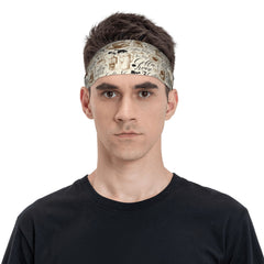 Vintage Breathable Headband for Sport & Casual Outfits