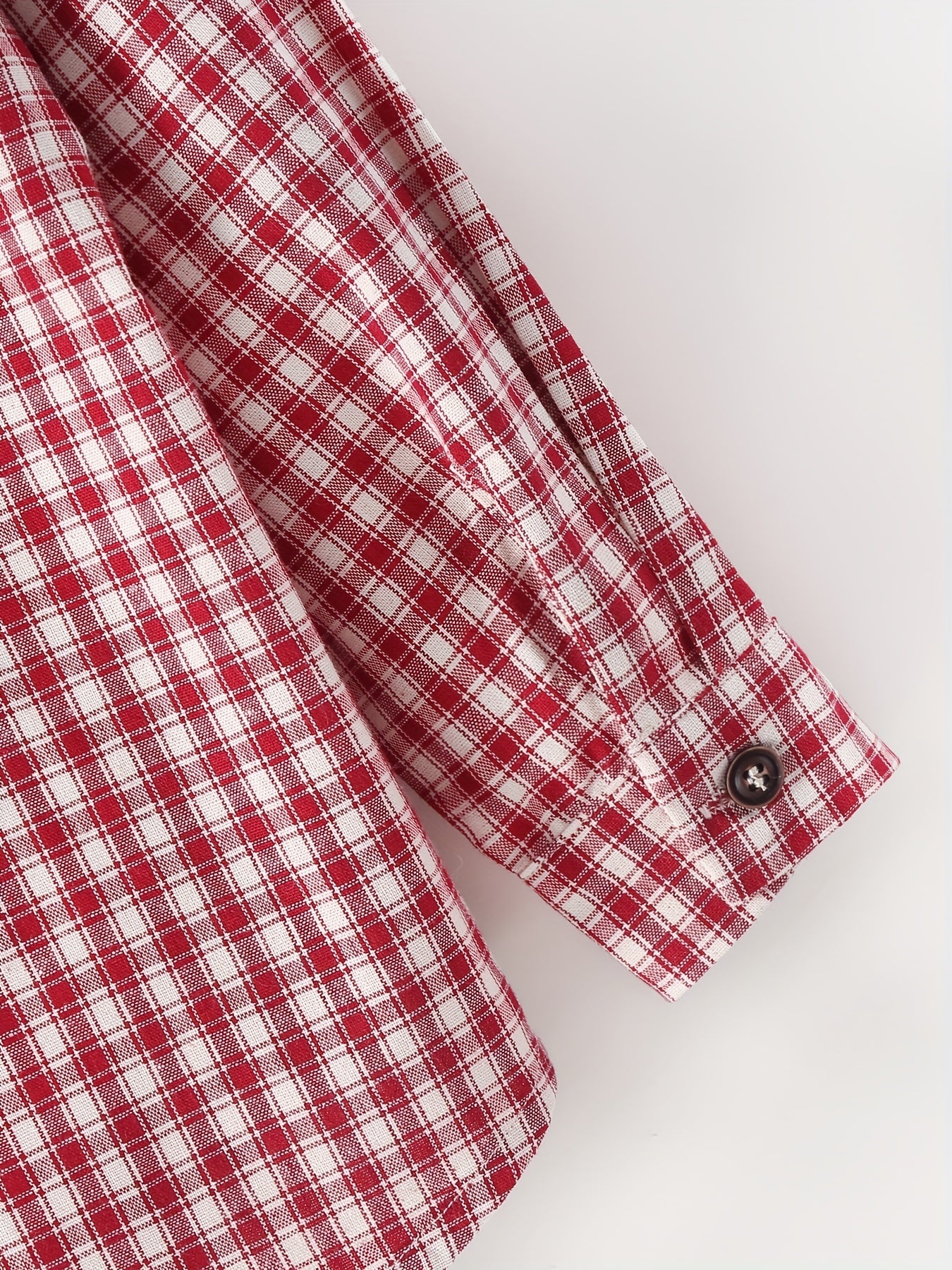 Boy's Plaid Graphic Print Shirt Long Sleeve for Spring Autumn